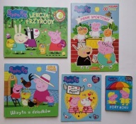 Zestaw 5 książek Świnka Peppa Bliżej natury Lekcja przyrody Wizyta dziadków