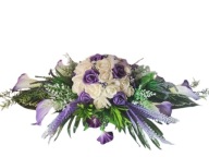 Stroik Cmentarz Kula Różana Kalie Fioletowe