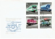 NRD - kolejnictwo - Mi. 2414-17 na kopercie FDC