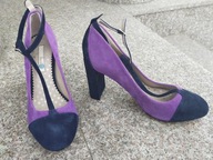 BODEN 37,5 eleganckie zamszowe czółenka skóra nowe