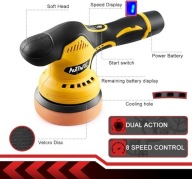AUTIWOZ : Akumulatorowa polerka 12V, 150mm , 2 akumulatory