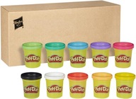 Zestaw PLAY DOH 10 pak CIASTOLINA 10 tub Play-Doh 29413 kartonik 10 x 56g