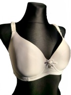 Piękny gładki biustonosz stanik 3 haftki r. 75D