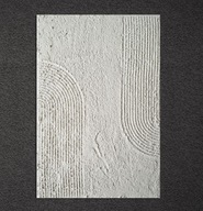 Obraz strukturalny abstrakcja Wabi Sabi Japandi minimalistyczny 50x30