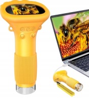 MIKROSKOP CYFROWY OPTYCZNY KIESZONKOWY DLA DZIECI LED PRZYBLIŻENIE 1000X HD