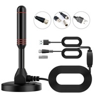 MOCNA ANTENA AKTYWNA POKOJOWA DVBT-2 TV FHD