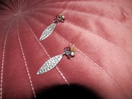 kolczyki granaty srebro 925