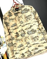 I Koszula Asos turystyczna typ jeans szkice krajobrazów górskich bawełna S