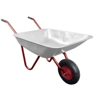 TACZKA OGRODOWA BUDOWLANA DO OGRODU LEKKA OCYNKOWANA METALOWE KOŁO 80/120 L