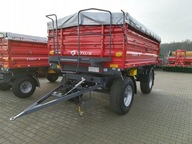 Przyczepa Dwuosiowa Paletowa METAL-FACH T711/2 10t 12t PLANDEKA GRATIS