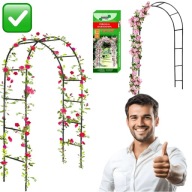 PERGOLA OGRODOWA ŁUK METALOWY DO PNĄCZY RÓŻ BLUSZCZU 240 CM | BEGRIS