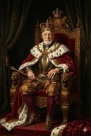 Twój dziadek Król Polski- Plakat A3- prezent Dzień Dziadka