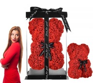 MIŚ Z RÓŻ PŁATKI RÓŻ DUŻY IDEALNY PREZENT