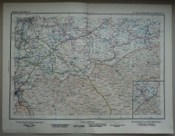 POLSKA PRUSY WSCHODNIE, WARMIA, MAZURY PÓŁNOCNE MAZOWSZE, KOCH’S ATLAS 1909