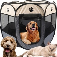 SKŁADANY KOJEC LEGOWISKO LEKKI KLATKA DLA PSA KOTA KRÓLIKA 70x70 DO DOMU