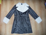 MY OWN SZARY jak nowy KOŻUCH PŁASZCZ r 42 na 176