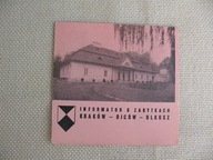 KRAKÓW - OJCÓW - OLKUSZ INFORMATOR/FOLDER O ZABYTKACH 1969