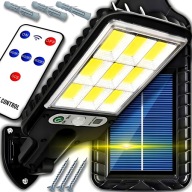 LAMPA SOLARNA ULICZNA LED CZUJNIK RUCHU I ZMIERZCHU PILOT IP65 5000LM 260W