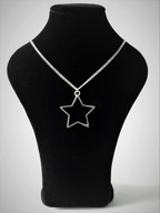 Naszyjnik Gwiazda Gwiazdka Duża Łańcuszku lub czarnej Lince