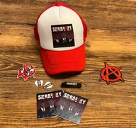 Czapka truckerka zespołu SKRAFFKY + gadżety ( punk rock)