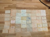 Talony za surowce wtórne, 48 szt. -PRL