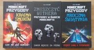 3 x S.D.Stuart MINECRAFT PRZYGODY Mroczna świątynia KRAINA SMOKÓW stan bdb-