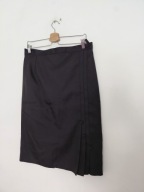 Vintage retro czarna elegancka ołówkowa spódnica midi L, XL