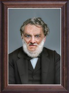 Obraz Jan Józef Baranowski portret w drewnianej ramie ze szkłem