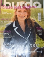 Burda duże jest piękne plus 1/2007 szycie wykroje krawieckie retro vintage