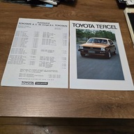 Toyota Tercel + cennik 1980