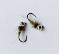 SZTUCZNA MUCHA NIMFA JIG #12 Jig Green fluo Orange