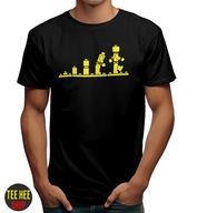 KOSZULKA LEGO EVOLUTION – ZABAWNY MOTYW DLA FANÓW KLOCKÓW - S