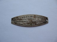 ŚWIĘTY ANDRZEJ BOBOLA PAMIĄTKA Z KANONIZACJI-PLAKIETA-BLASZKA RZYM 1938