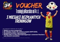VOUCHER na 3 pierwsze bezpłatne miesiące treningów piłki nożnej w AMP GOOL