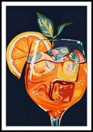 A2 PLAKAT DO KUCHNI RESTAURACJI KOKTAJL POMARAŃCZOWY DRINK POMARAŃCZA