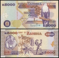 BNB - ZAMBIA 5000 Kwacha 1992 F/C # seria C # P41a # UNC