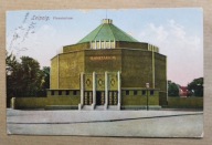 Stara pocztówka Leipzig Planetarium architektura nauka astronomia