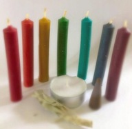 świece wosk RYTUALNE INTENCYJNE WOTYWNE magia