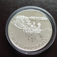 Kingston Stagecoach CANADA 1992 DOLLAR ELIZABETH II 25,17g Ag 925