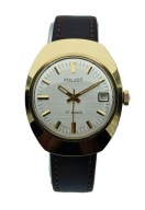 ZŁOCONY MĘSKI NARĘCZNY ZEGAREK POLJOT LATA 60-TE - SUPER STAN - RARYTAS