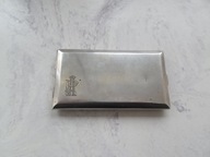 Polska przedwojenna srebrna papierośnica, srebro próby 3 (800)