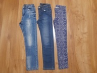 Jeansy 140/146 na 9-11 lat 4 pary