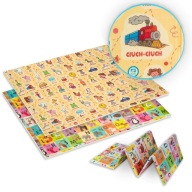 MATA PIANKOWA EDUKACYJNA DWUSTRONNA NAUKA DŹWIĘKÓW ALFABET PL 120X180X1 CM