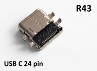 Gniazdo port USB C do lutowania 24 PIN 3.1 SMD (r43)