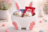 Zając Wielkanocny Pojemnik na Słodycze Królik Wielkanocny Prezent