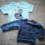BLUZA I BLUZKA R. 86 DLA CHŁOPCA