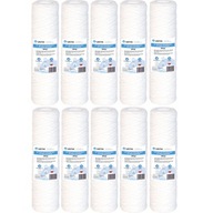 10x FILTR DO WODY FILTRUJĄCY WKŁAD SZNURKOWY 10 MIKRON DO INSTALACJI FILTER