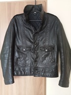 Porządna Kurtka Skórzana Ramoneska real leather r. M