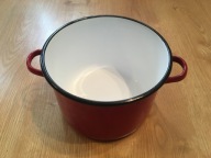 DUŻY / GARNEK / KLASYCZNY / EMALIOWANY