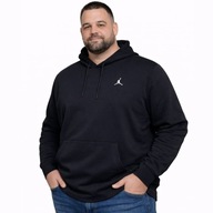 Bluza męska czarna z kapturem sportowa nierozpinana 4XL 130 cm